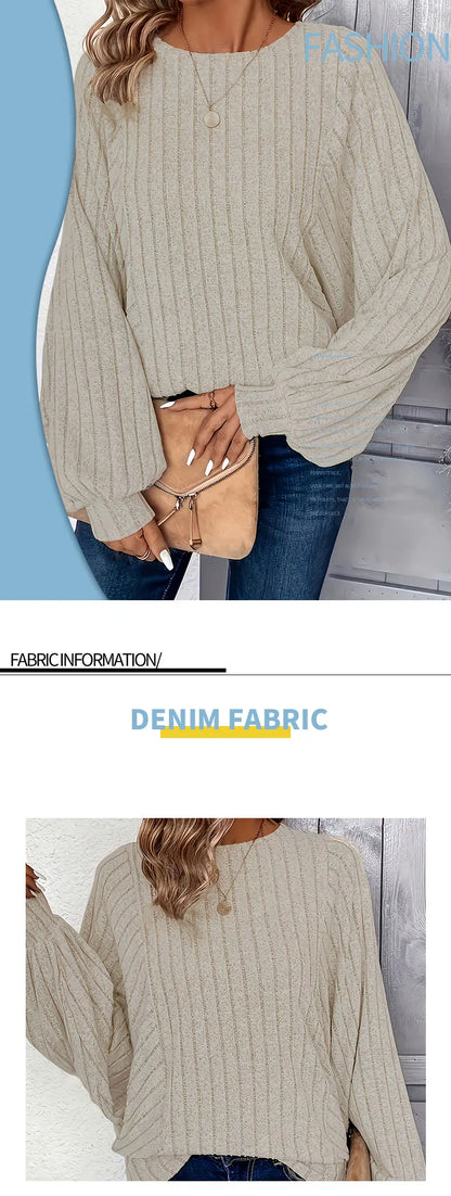 Women's plus size top spring chic and elegant top suitable for casual women's fashionable top