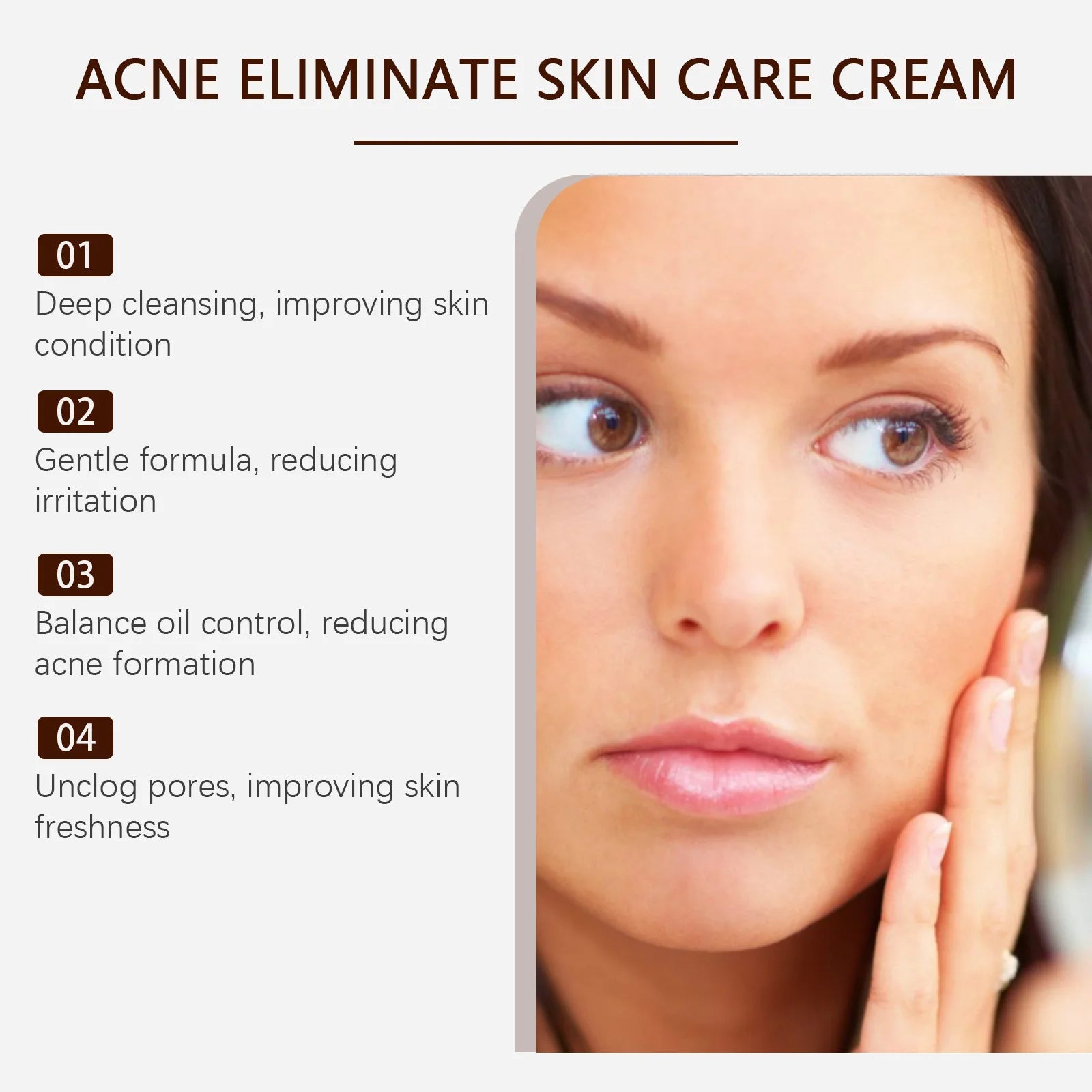 Pimple Acne Treatment Face Cream Nourish Balance Oil Control Refreshing Repairing Pimple Remover Acne Removing Cleansing Cream