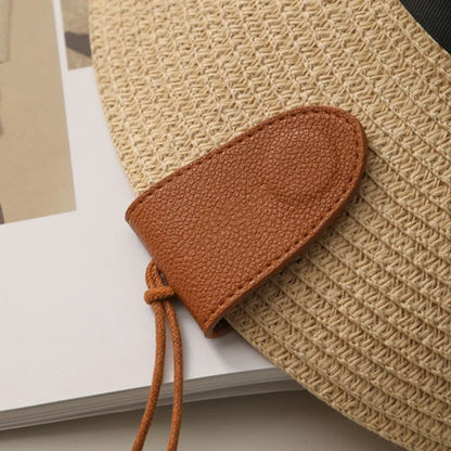 Leopard Print Leather Neck Hanging Sunglasses Clip Glasses Chain Storage Necklace Women's Hanging Rope Sweater Chain