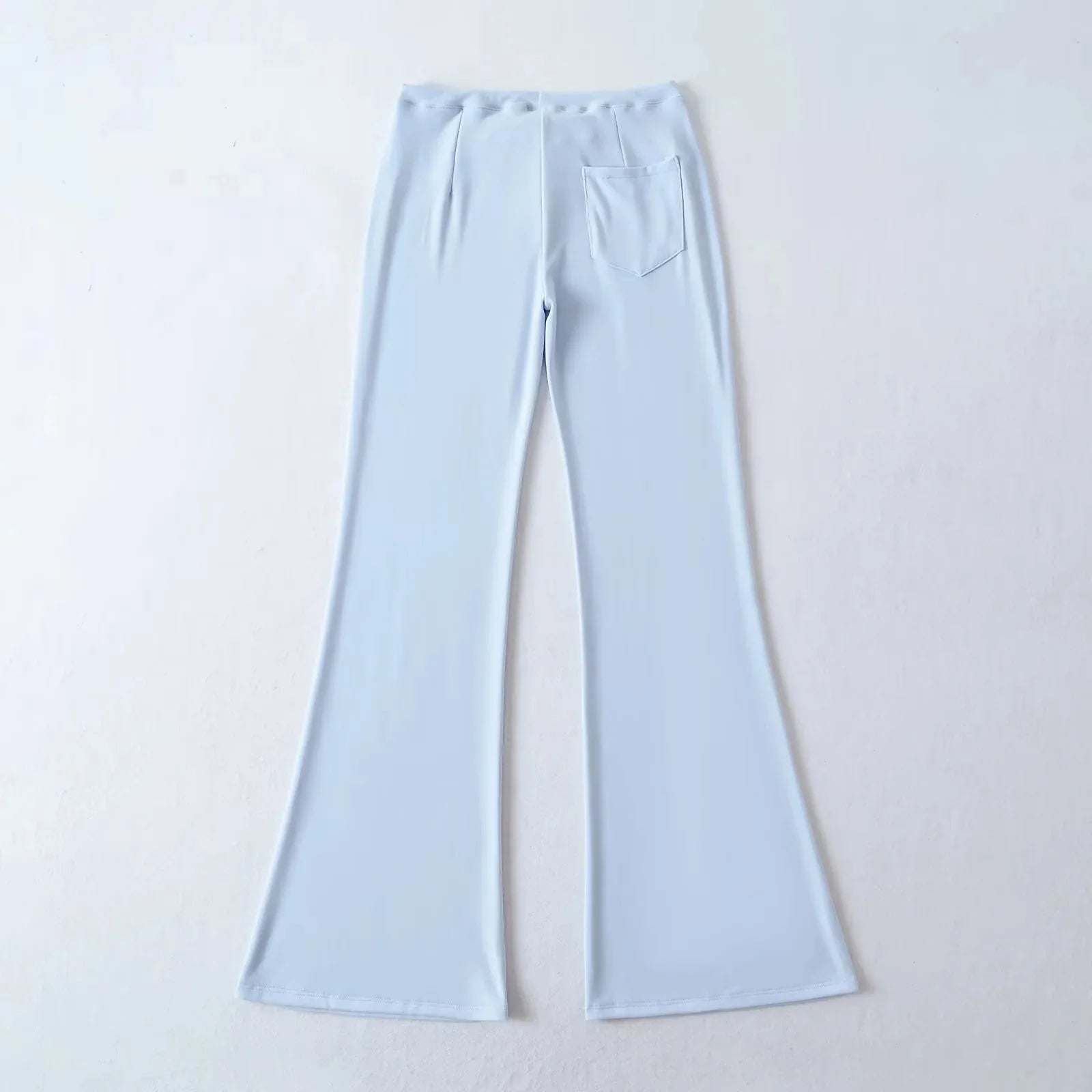 High waisted wide leg micro flared pants spring new style with a drooping feel, home stretch casual pants pantalones mujer
