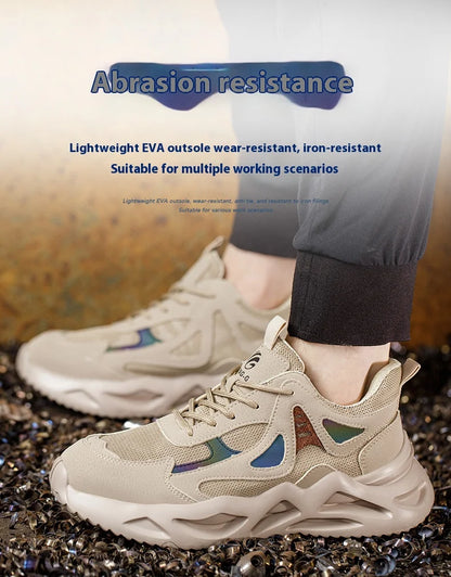 Lightweight Safety Shoes Men Women Work Shoes Steel Toe Cap Working Boots Sneakers Man Women Breathable Shoes Tactical Boots - Badiee Stylez