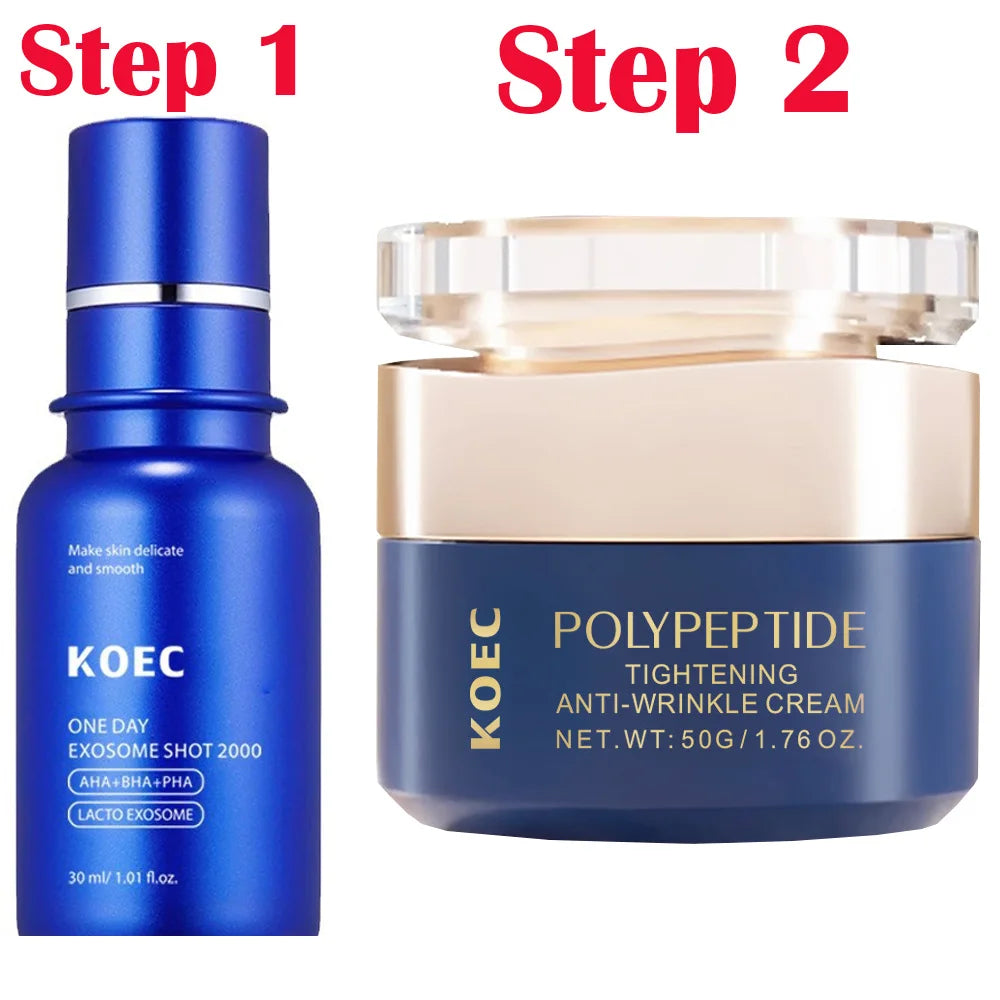 Polypeptide Tightening Anti-Wrinkle Cream Smoother Looking Skin Ageless Firm and Smooth Cream Deep Wrinkle Repair Night Cream set