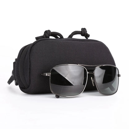 Outdoor Hunting Sunglasses Case Molle Durable Goggles Tactical Bag Sunglasses Storage Case Nylon Hard Glasses