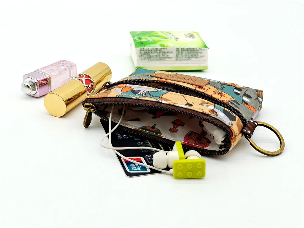 Polyester Waterproof Women's Coin Bag Ladies Organizer Wallet Female Phone Purse Money Pouch Clutch Handbag Carteira for Girls