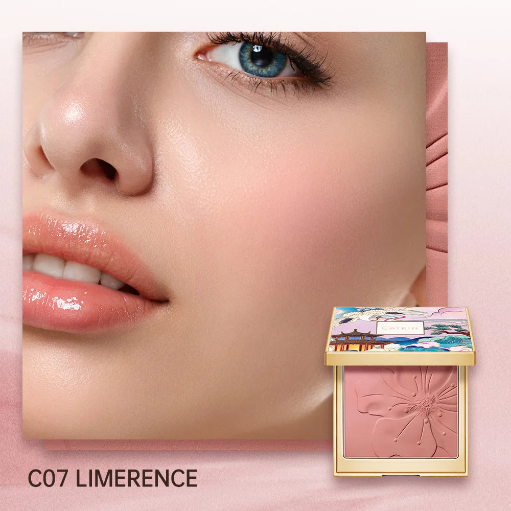 CATKIN Eternal Love Rosy Cranes Blush Drunk In Flower Long-lasting Natural Blush C07 LIMERENCE CHINA