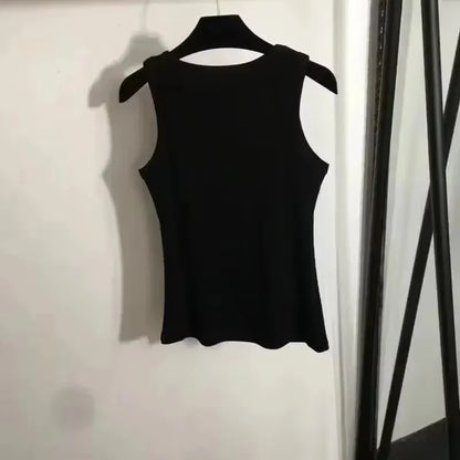 2025 Trending! Luxury French Printed Vest - Comfort-Driven for Travel/Sports, Breathable Elegance Printed vest