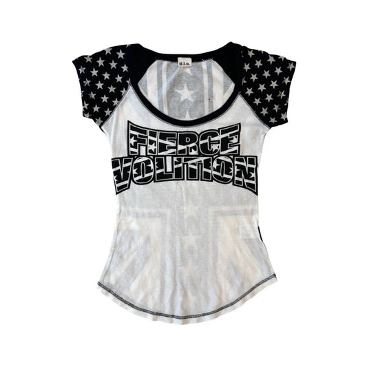 Millennium Y2k Slim Short-sleeved T-shirt Letter Star Print Short Sleeve T-shirt Harajuku Hip-hop Short-sleeved T-shirt 01