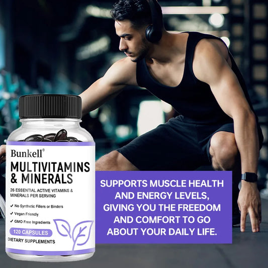 Multivitamin Capsules with Minerals,Repairs Skin,Promotes Liver Health,Improves Anemia and Vitamin Deficiencies,Boosts Energy
