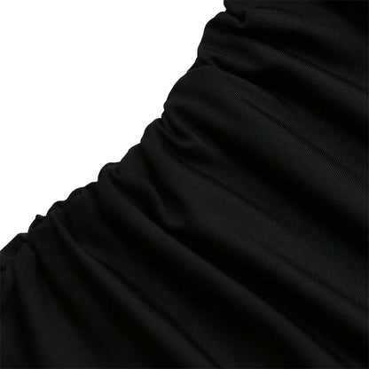 Sexy Lace V-neck Cropped Halter Tops For Women Summer 2025 Solid Color Casual Sleeveless Backless Ruched Tank Top Tee Shirt