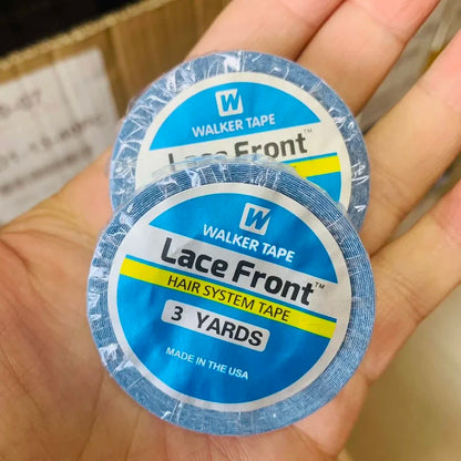 Wholesale 5/10PCS 3YARDS 0.8cm WALKERS TAPE Lace Front Hair SystemTape Extension Ultra Hold Walker Tape double wig adhesive