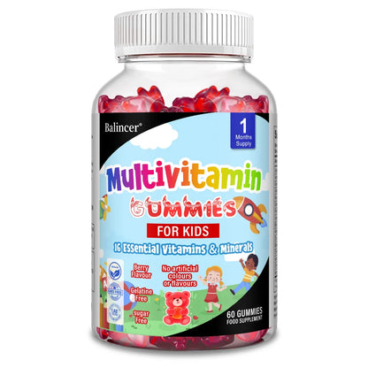 Kids Multivitamin Gummies - 16 Essential Vitamins and Minerals - Supports Healthy Growth & Development 60coumt United States