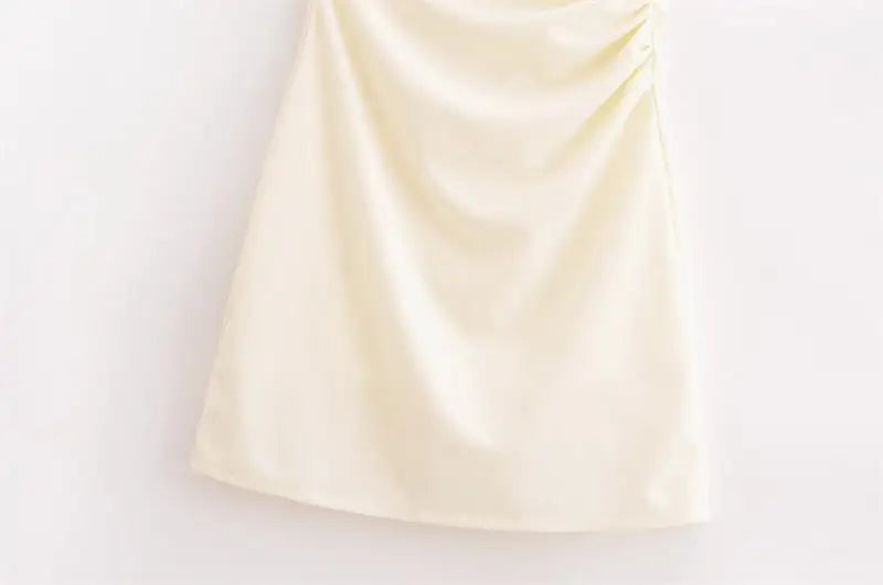 New Elegant Dresses Women's Summer 2025 New Fashion Tight Ruched Mini Party Women's Dress Street Youth Holiday Dress