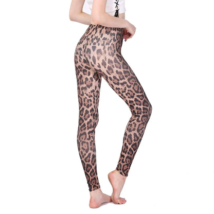 Sexy Leopard Leggings Animal Print Elastic Pants Snake Zebra Tights High Waist Legging Women Slim Workout Casual Trousers