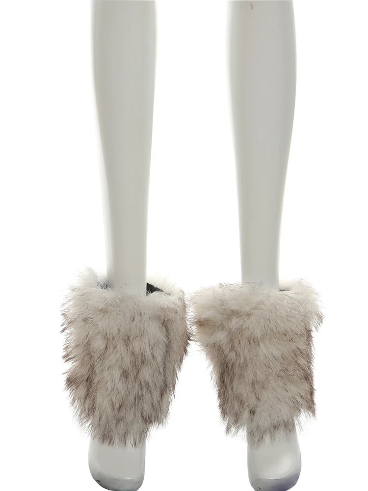 Weird Puss Sexy Furry Collar Junpsuits+Foot Cover Woman Hipster Autumn Full Sleeve Skinny Peach Hip Midnight Party Club Overalls Badiee Stylez