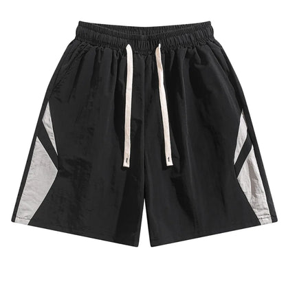 Large Size Loose Casual Thin Shorts High Waist Drawstring Wide Leg Shorts Summer Beach Knee Length Pants Men Badiee Stylez