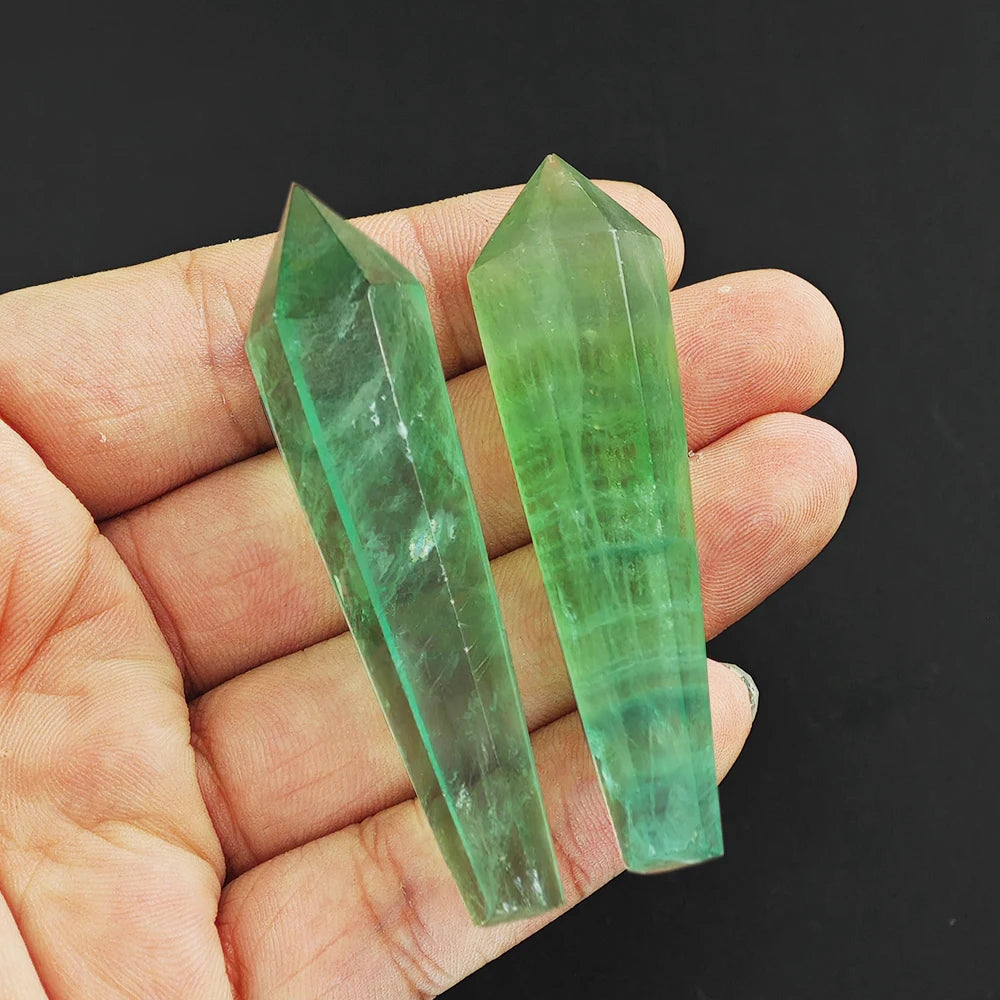 Natural Red Glue Flower Wand White Crystal Tower Home Decoration Rock Quartz Wand Single Point Polished Obelisk Healing Gift