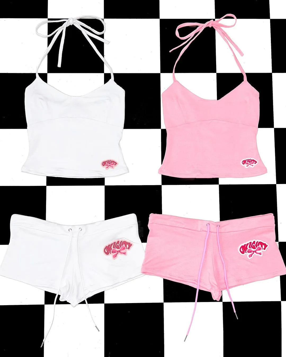 Y2k Crop Top Graphic Letter Print Grunge Streetwear Harajuku Camis Casual Summer Camis EmoGirl Aesthetics Women Shorts Sexy Pant