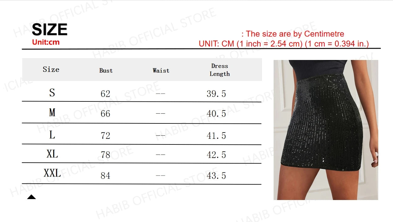 Women Fashion With Sequined Glod Black Silver Side Short Pencil Mini Skirt Vintage High Waist Female Chic Lady Skirts Summer
