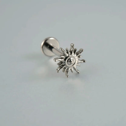 ASTM F136 Solid Titanium Internally Threaded Cross Cz Cartilage Earrings Stud Helix Tragus Lobe Piercing Labret Lip Ring Jewelry 5 CHINA 1.2x8mm (1PC)