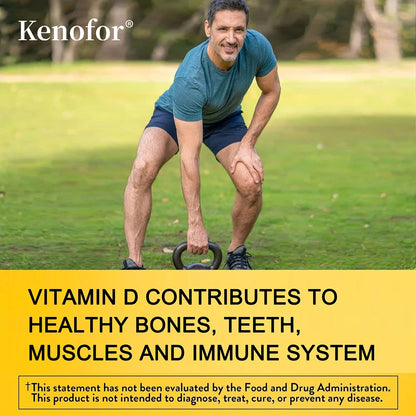 Vitamin D3 and K2 Capsules - Supports Bone, Teeth, Muscle and Immune System Health, Improves Absorption, Digestion