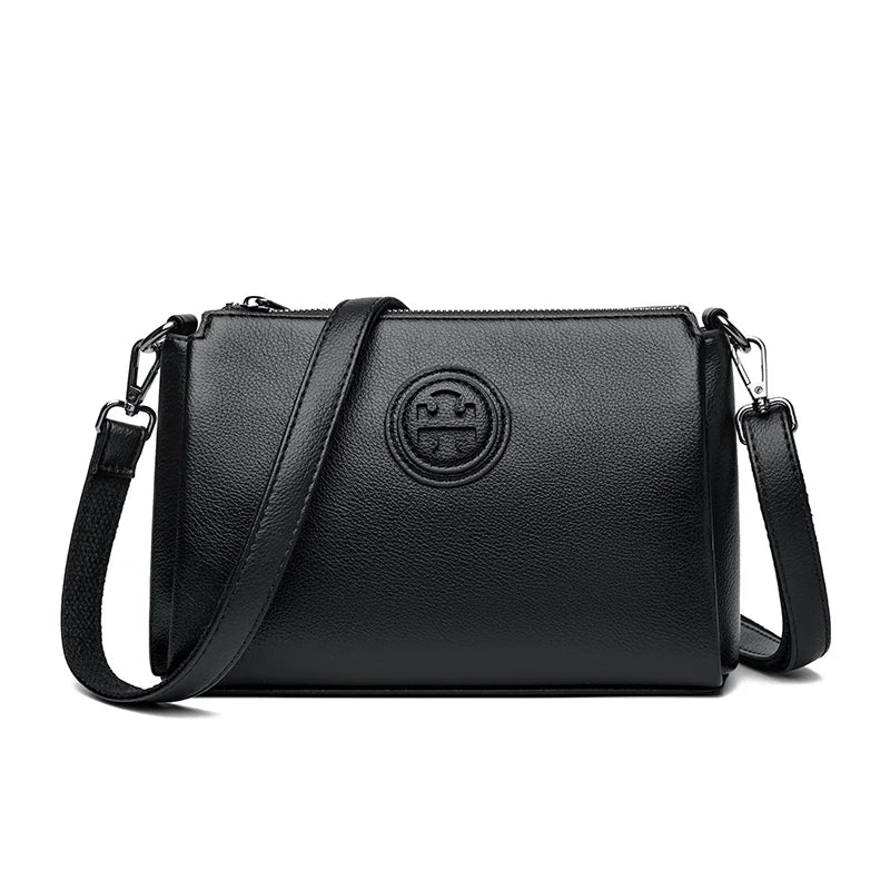 Versatile PU Crossbody Bag for Women Stylish High Quality Brand Design Zipper Solid Color Pattern Casual Daily Use Shoulder Bag - Badiee Stylez