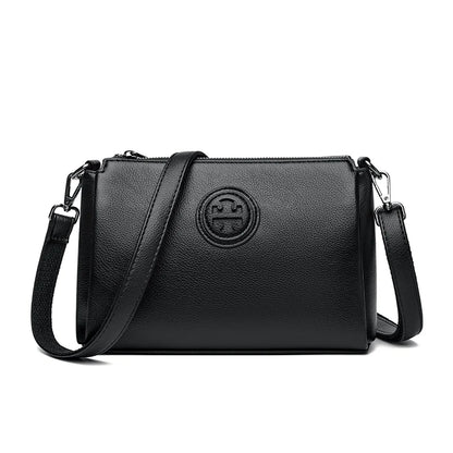 Versatile PU Crossbody Bag for Women Stylish High Quality Brand Design Zipper Solid Color Pattern Casual Daily Use Shoulder Bag - Badiee Stylez