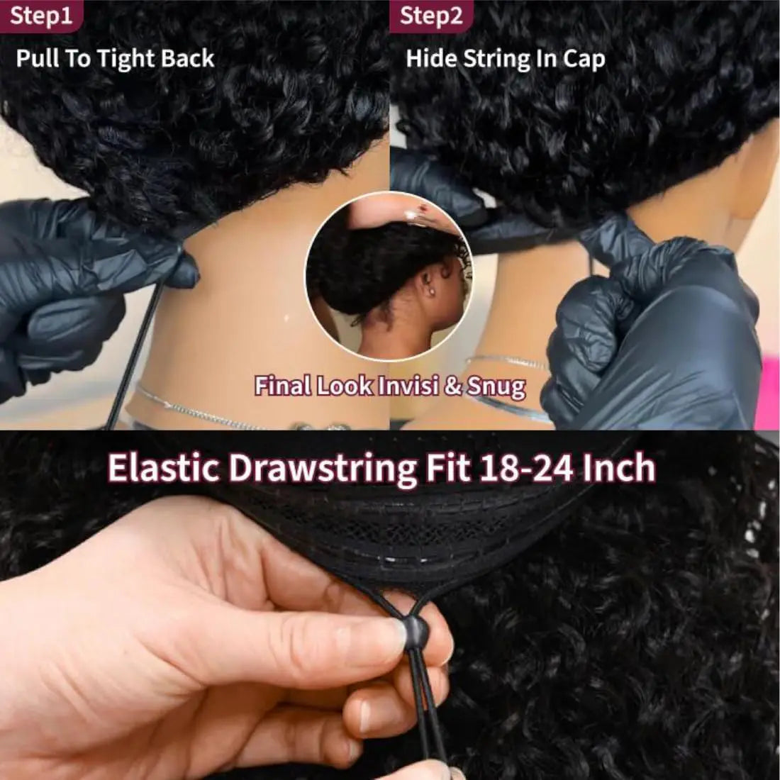 Half Wigs Human Hair Kinky Curly 3 In 1 Human Hair Wig Seamless Flip Over Half Wig Beginner Friendly Curly Wigs for Women Badiee Stylez