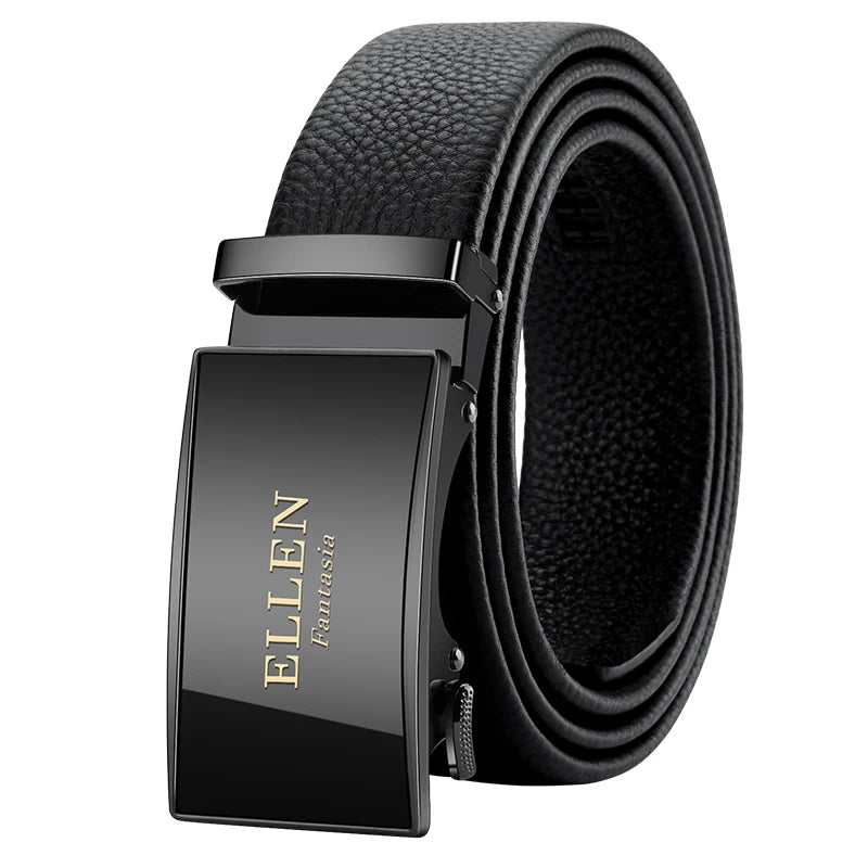 OYIFAN Men Belt Genuine Leather belt for men Alloy buckle ratchet belts Men Designer Belt Automatic belts 벨트 Badiee Stylez