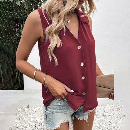 New Chiffon Vest Lady Shirt Summer Sexy Blouse Tops for Women Clothing Korean Tank Pullover Female Casual Slim T-shirt Tee