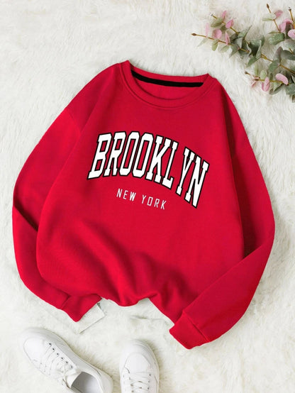 Brooklyn New Work Printed Hoodies Women Cotton Colorful Clothes Basic Trend Hooded Tops Be Durable Harajuku Hoodie Womens