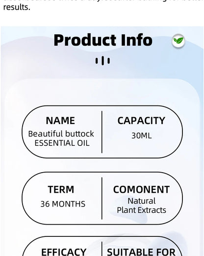 Sexy Hip Buttock Enlargement Hip Firm Essential Oil Cream Effective Hip Lift Up Butt Beauty Female Hips Tightening Massage Oils