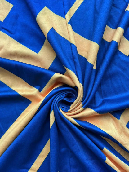 Plus Size European and American women's cross-border summer new casual printed patchwork short sleeved dresses