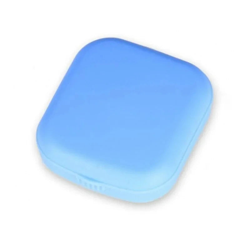1pcs Mini Square Contact Lens Case with Mirror for Women Colorful Lens Box Eye Container Lovely Travel Kits Badiee Stylez