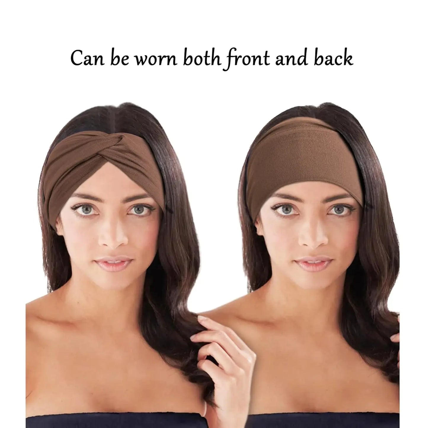 Women Headbands African Wide Hair Wrap Turban Twist Headband for Women Large Sport Workout Stretch Non-slip Big Hair Bands