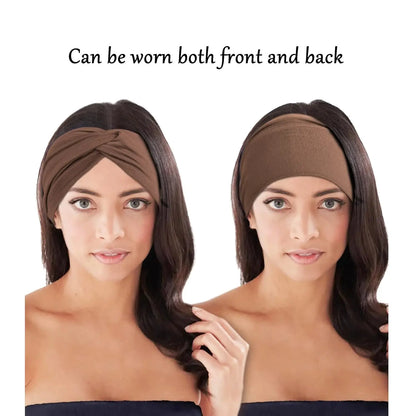 Women Headbands African Wide Hair Wrap Turban Twist Headband for Women Large Sport Workout Stretch Non-slip Big Hair Bands