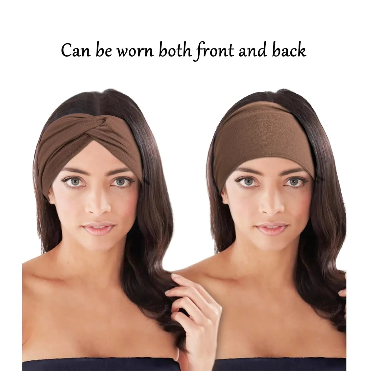 Women Headbands African Wide Hair Wrap Turban Twist Headband for Women Large Sport Workout Stretch Non-slip Big Hair Bands