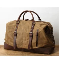 Vintage Crazy horse Genuine Leather Men Travel Bags Luggage Travel Bag Leather Men Duffle Bag Large Men Weekend Bag Overnight