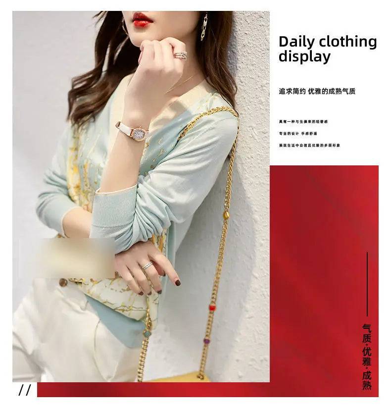 New Casual Soft Knit bottoming shirts Sweater cardigans sweater Tees Basic shirts knitted Tops