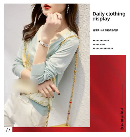 New Casual Soft Knit bottoming shirts Sweater cardigans sweater Tees Basic shirts knitted Tops