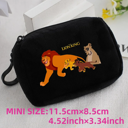 The Lion King Coin Purse Mini Coin Key Bag Money Pocket Plush Wallet Kid Cartoon Cute Moneybag Kawaii Birthday Gift Storage Bag