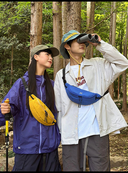 Casual Waterproof Chest Bags Large Capacity Crossbody Bags Korean Fashion Waist Bag Fanny Pack for Women Men's Travel Bag Banana