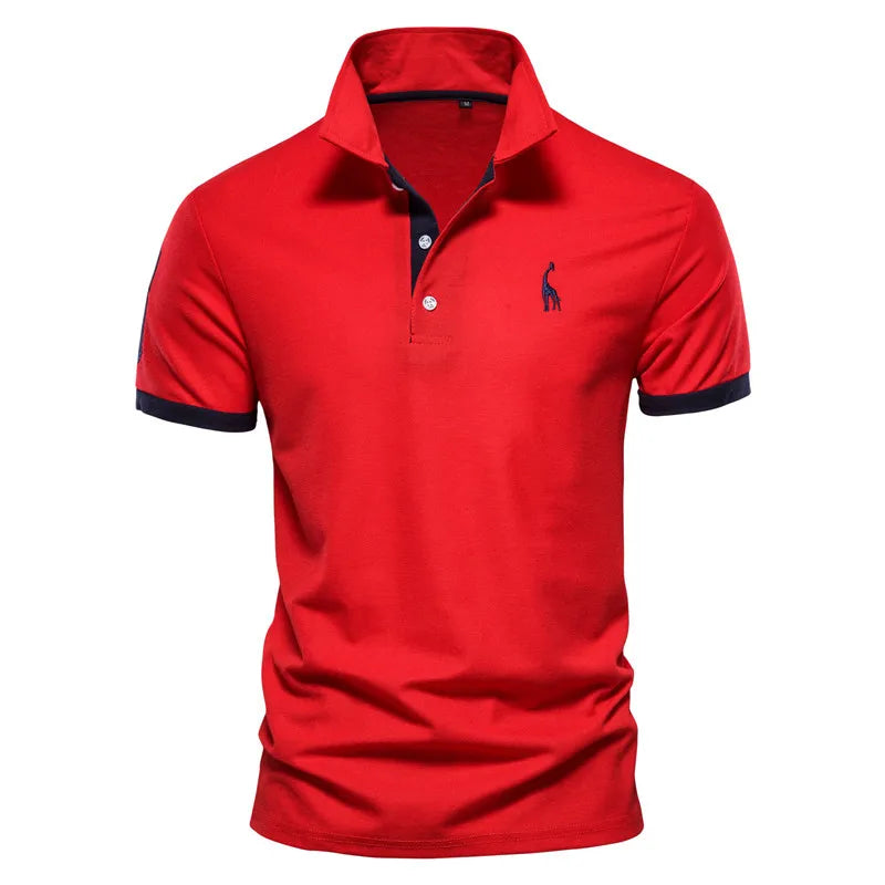 Men's Summer Golf Polo Shirt - High-Quality Casual Short Sleeve Tee in Plus Size (5XL) by [Brand Name]