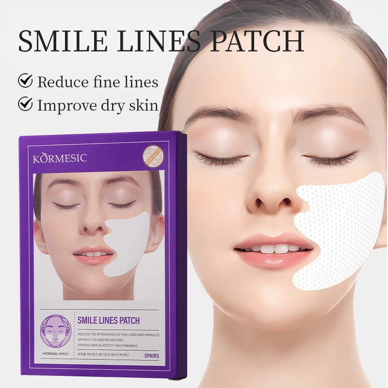Hydrogel Smile Lines Patch Reduce Fne Lines Lifting Sagging Improve Dry Rough Smooth Enhance Skin Elasticity Moisturizing Care