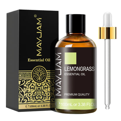 MAYJAM 1PCS 100ML Essential Oil with Dropper Sandalwood Lavender Eucalyptus Vanilla Aroma Oil For Humidifier Scent Candle Burner - Badiee Stylez