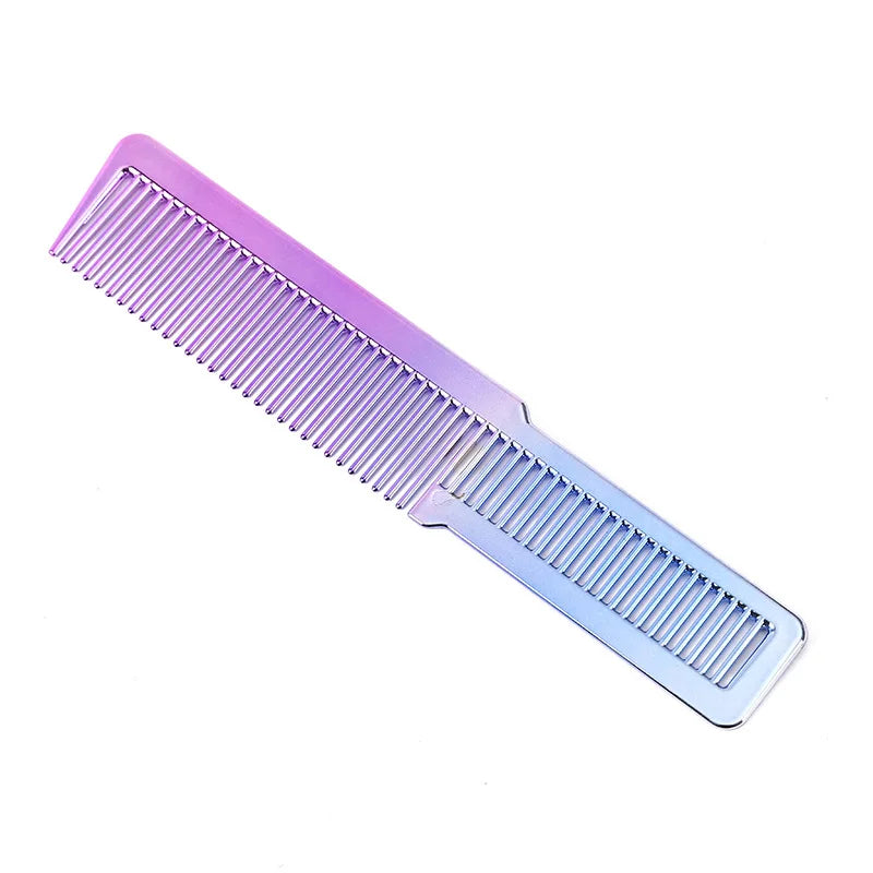 Salon Professional Electroplated Comb Barber Comb Stylist Styling Tool Accessories Salon Anti-static Hair Cut Comb D
