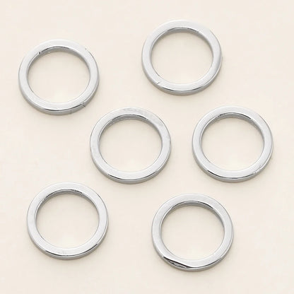10/20Pcs/Pack 14K/18K Gold Color Plated Close Jump Rings Split Rings Connector for Jewelry Necklace Making Accessories Platinum