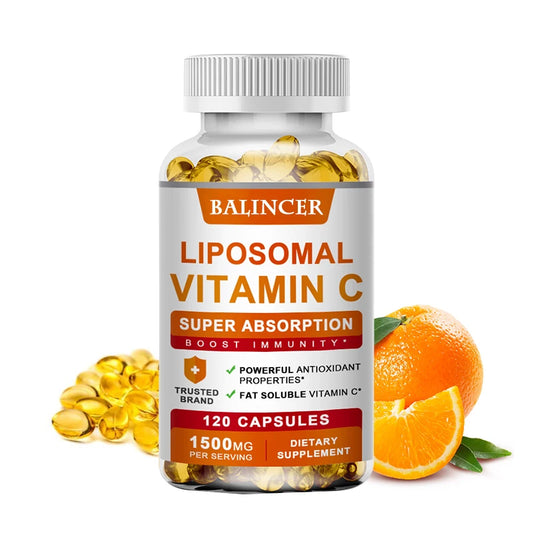 Liposomal Vitamin C - Highly Absorbable, Fat Soluble Vitamin C, Immune Support, Skin Health, Powerful Antioxidant 120count United States