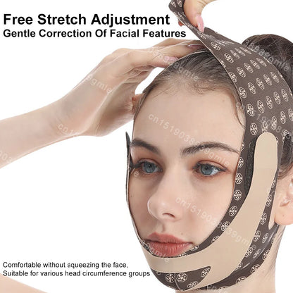 Reusable Face Slimming Bandage V Line Face Shaper Women Chin Cheek Lift Up Belt Facial Massage Strap Face Skin Care Beauty Tools