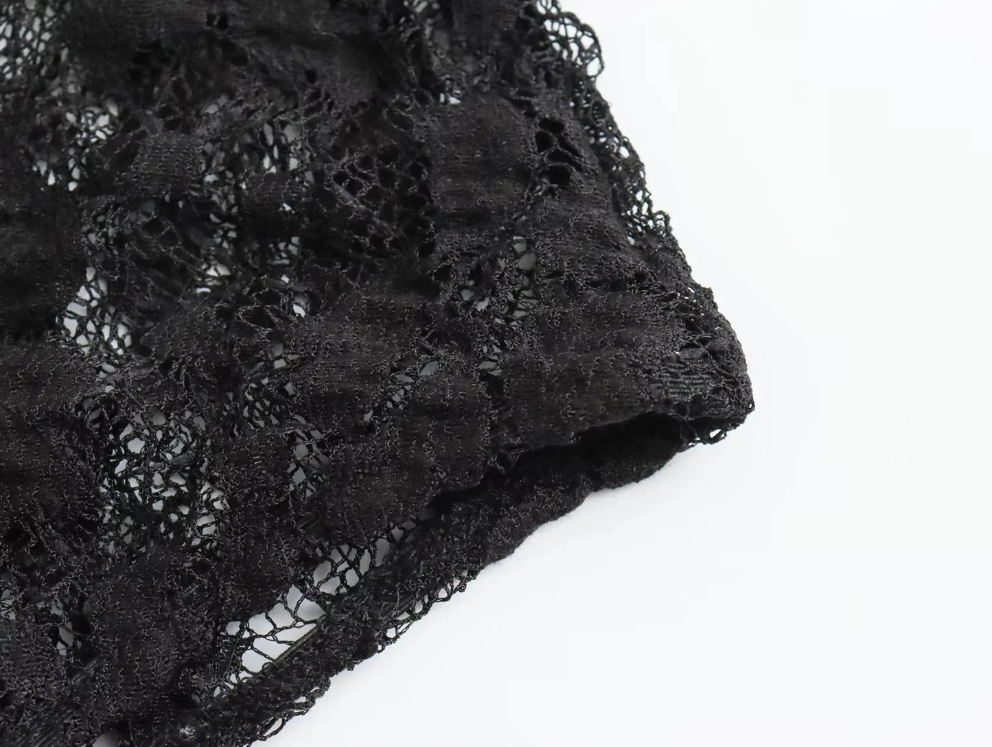 TRAFZA Summer Lace Jumpsuits For Women Fashion New Long Sleeves Hollow Out Slim Onesies Female Chic Wild Women's Bodysuits