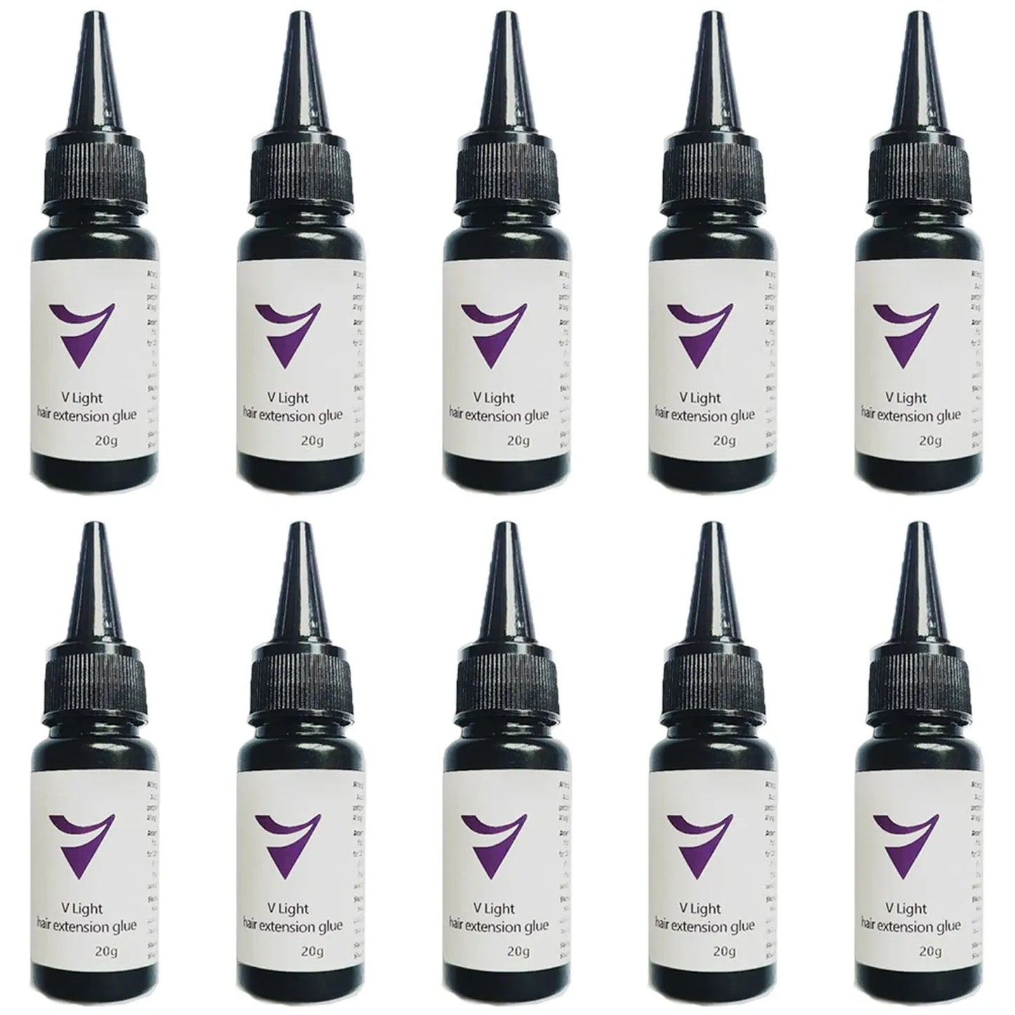 5/3/1PCV-Light Technology Hair Extension Clear Wig glue 20g V-light Traceless tool for tape Hair Extension Fast Grafting Tool